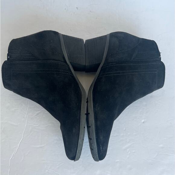 Blondo Valli 2.0 Black Suede Waterproof Zip Ankle Booties 8M - Picture 6 of 12